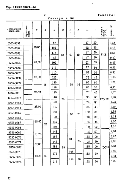 ГОСТ 18073-72,  2.