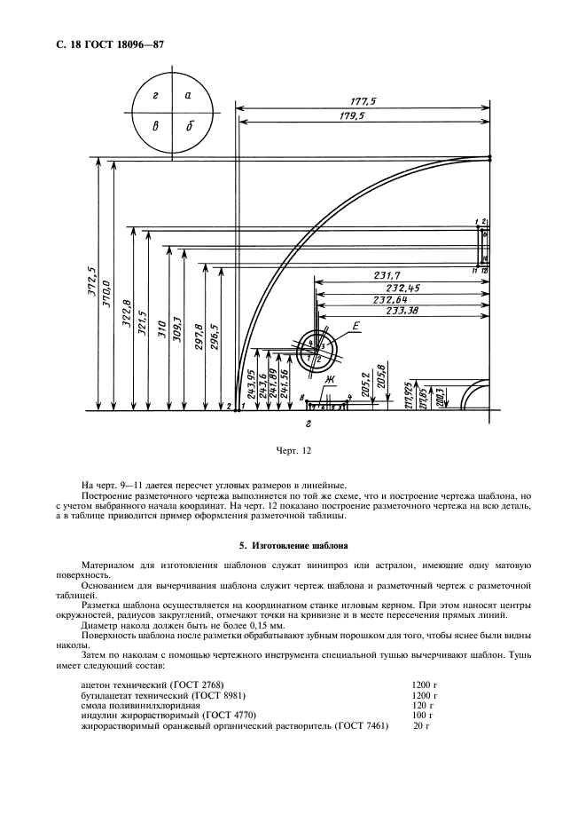 ГОСТ 18096-87,  19.