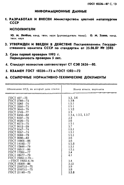 ГОСТ 18326-87,  15.