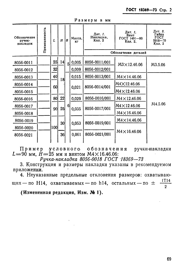 ГОСТ 18369-73,  2.