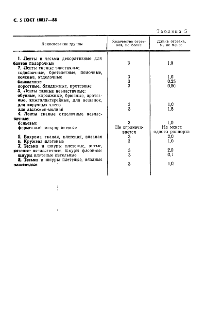 ГОСТ 18827-88,  6.