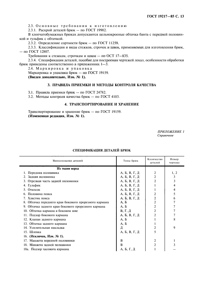 ГОСТ 19217-85,  14.