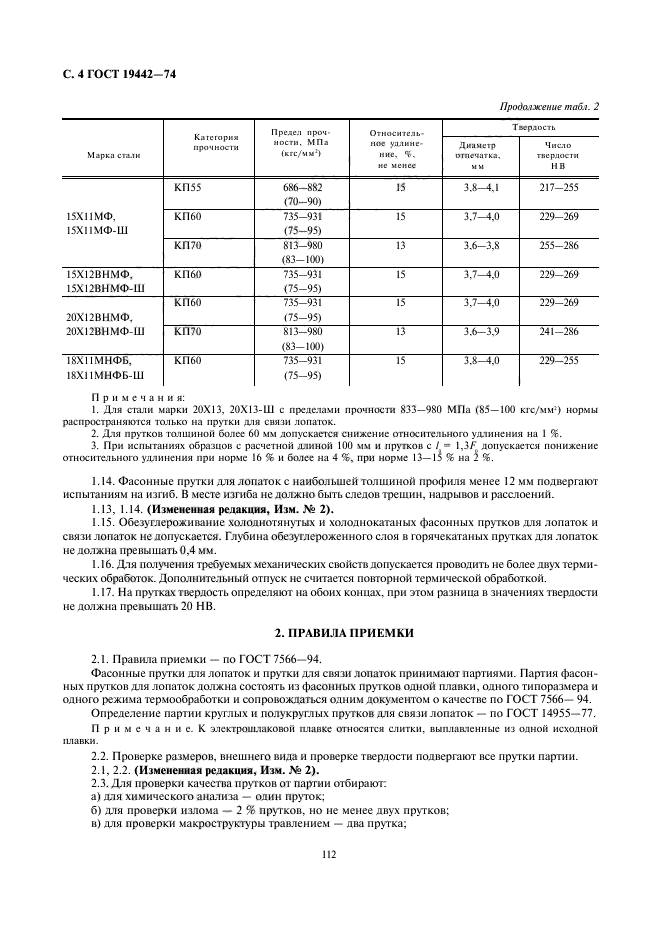 ГОСТ 19442-74,  4.