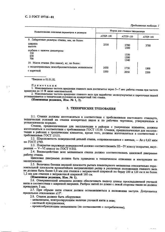 ГОСТ 19716-81,  3.