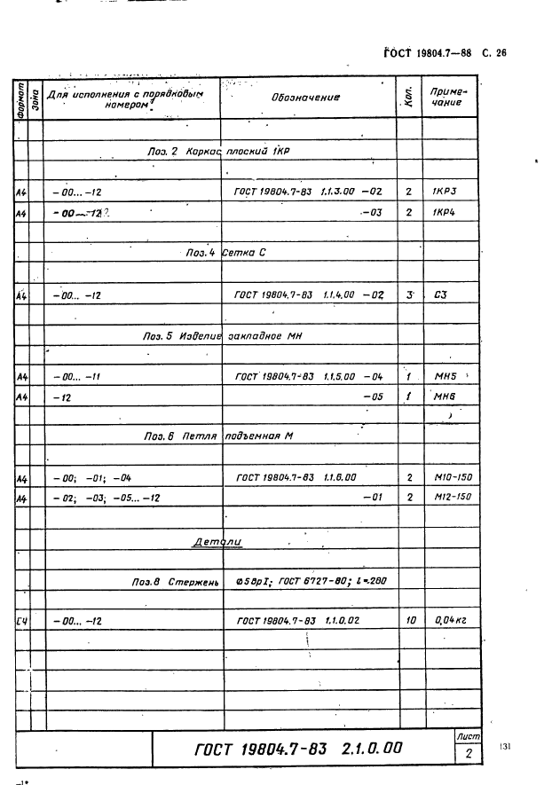 ГОСТ 19804.7-83,  26.