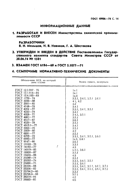 ГОСТ 19906-74,  15.