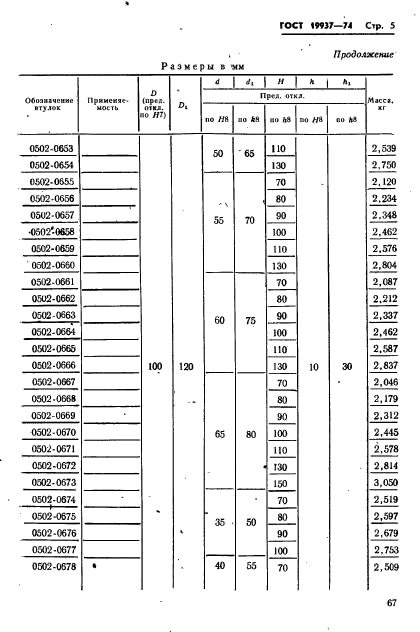 ГОСТ 19937-74,  5.