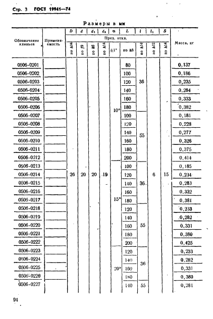 ГОСТ 19941-74,  3.