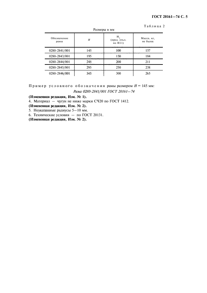 ГОСТ 20161-74,  6.