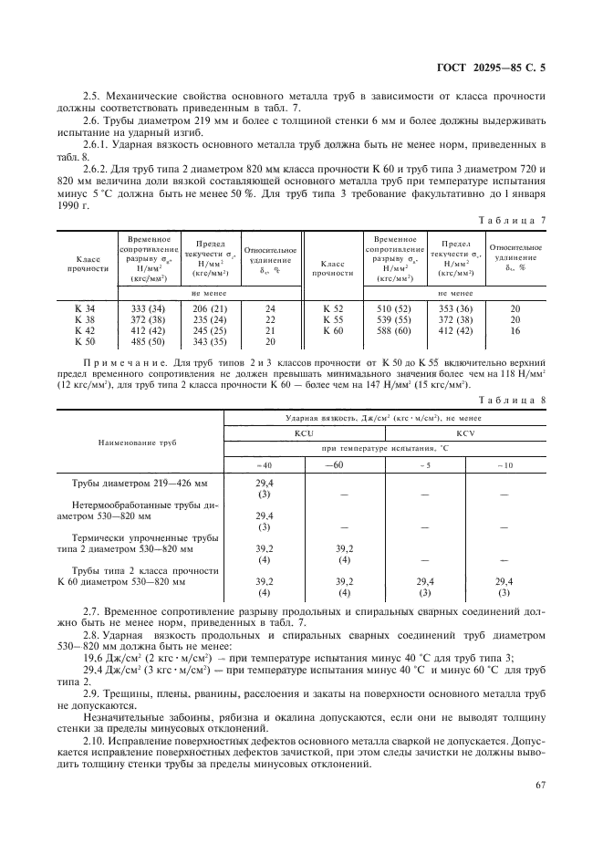 ГОСТ 20295-85,  7.