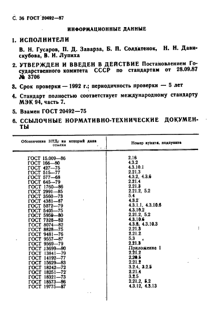 ГОСТ 20492-87,  37.