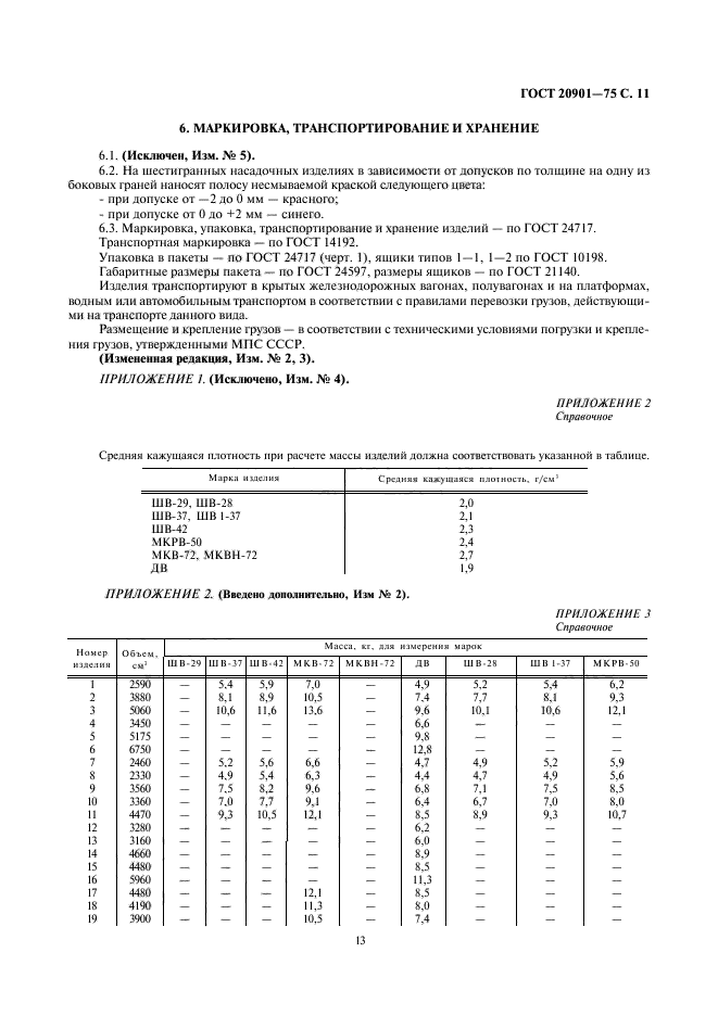 ГОСТ 20901-75,  13.