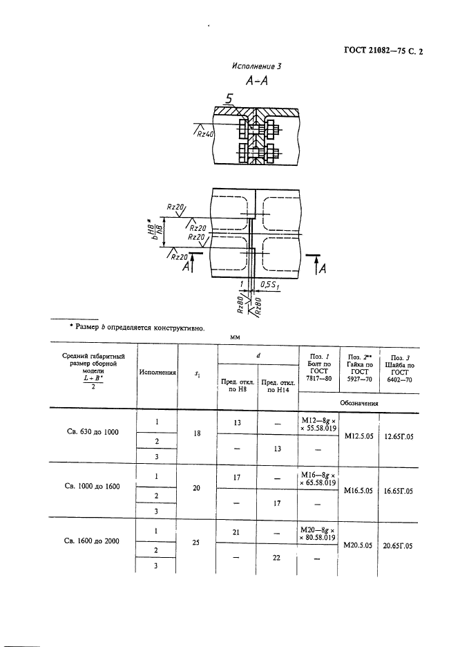 ГОСТ 21082-75,  3.