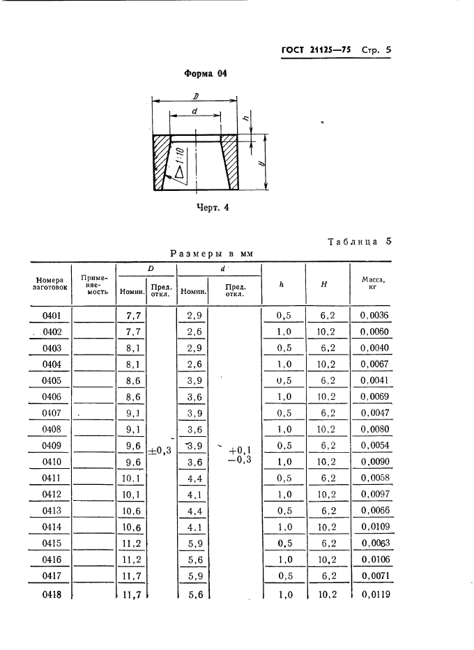 ГОСТ 21125-75,  7.