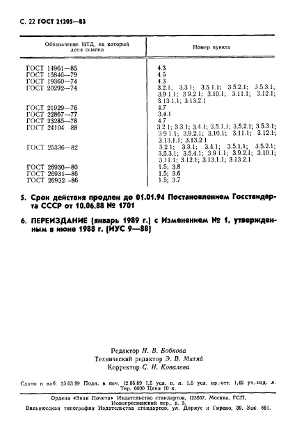 ГОСТ 21205-83,  23.