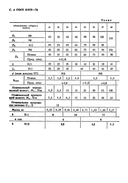 ГОСТ 21573-76,  4.