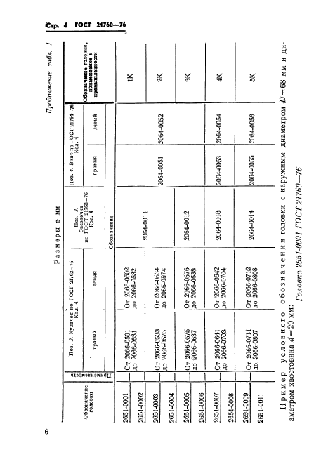 ГОСТ 21760-76,  6.