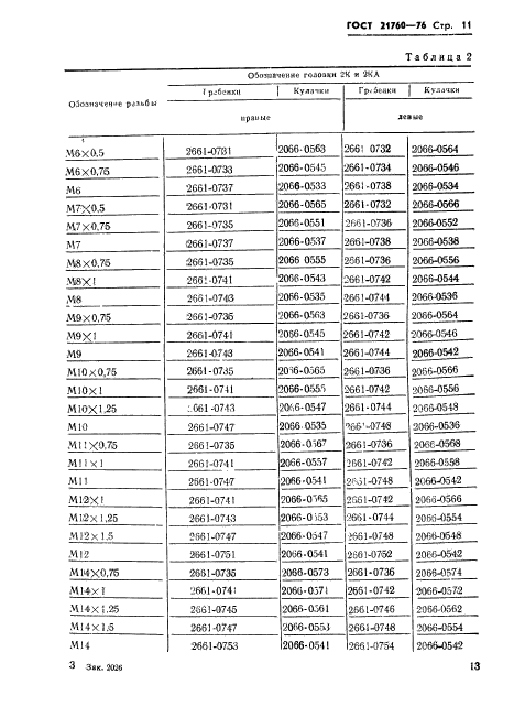 ГОСТ 21760-76,  13.