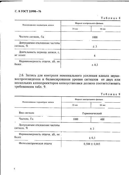 ГОСТ 21998-76,  9.