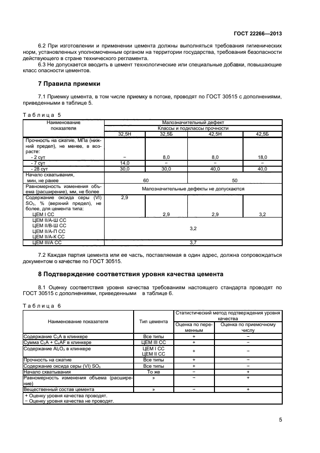 ГОСТ 22266-2013,  7.