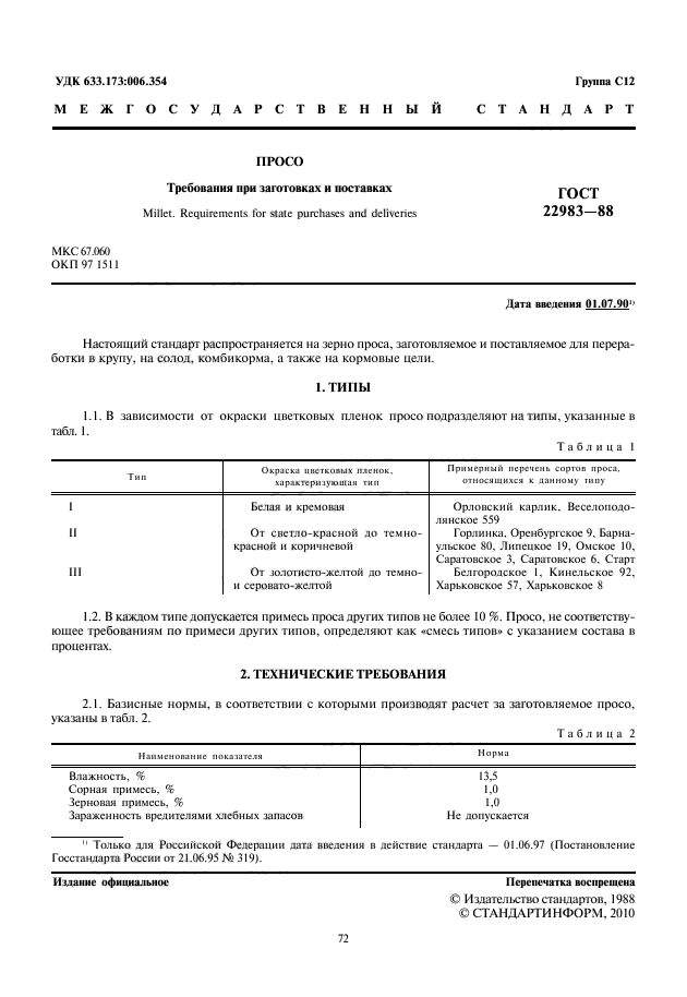 ГОСТ 22983-88,  2.