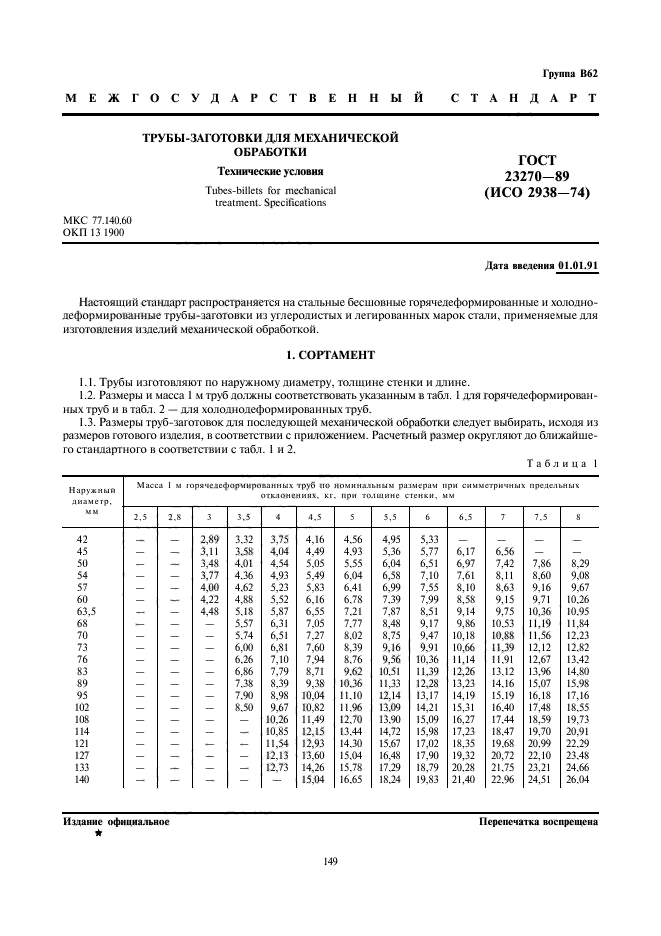 ГОСТ 23270-89,  1.