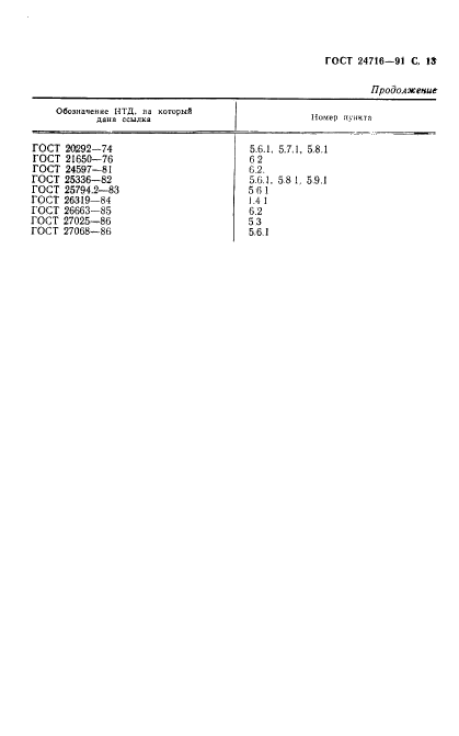 ГОСТ 24716-91,  14.