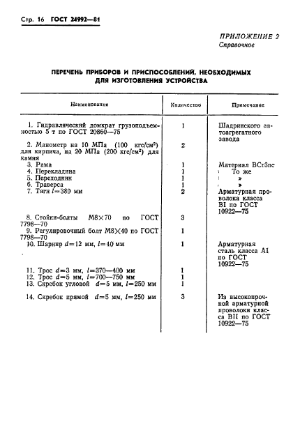 ГОСТ 24992-81,  18.