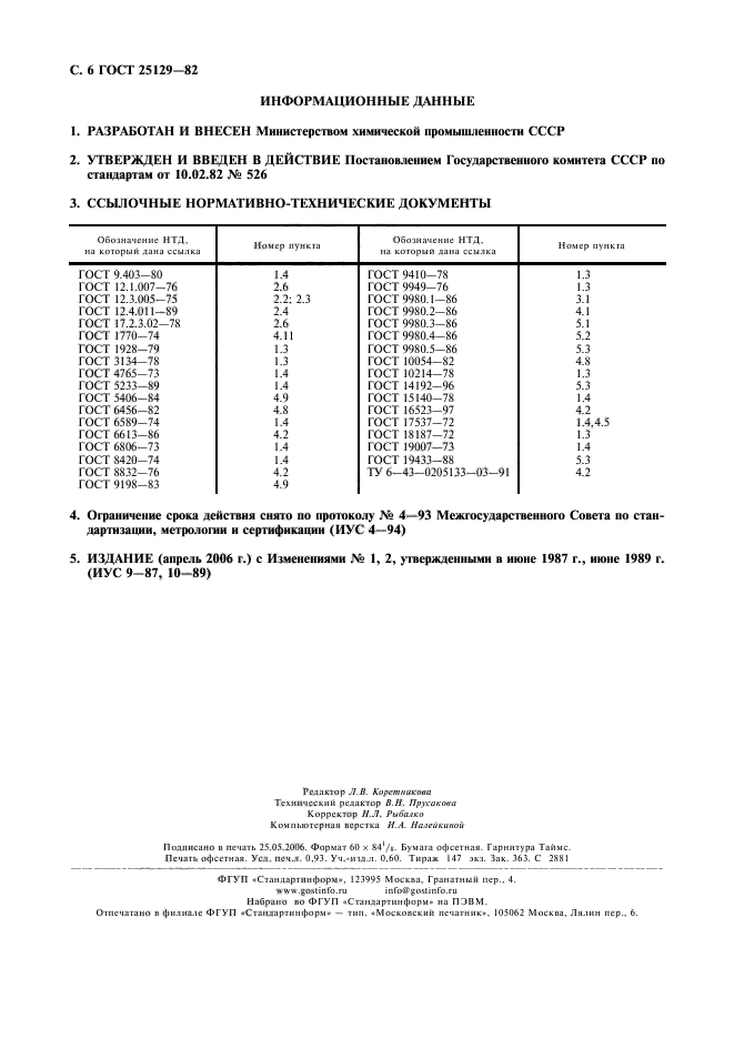  25129-82,  7.