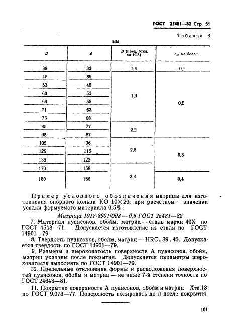 ГОСТ 25481-82,  31.