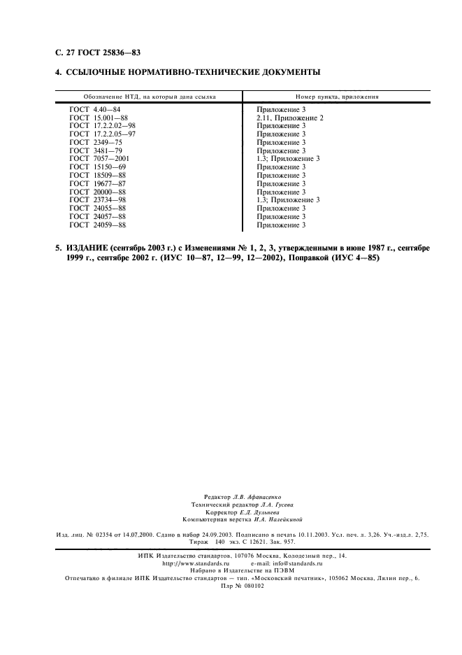 ГОСТ 25836-83,  28.