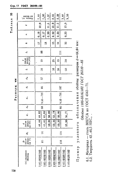 ГОСТ 26510-85,  17.