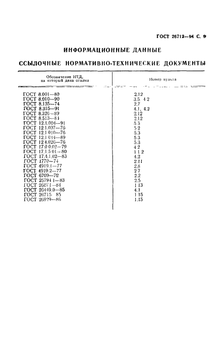 ГОСТ 26712-94,  11.