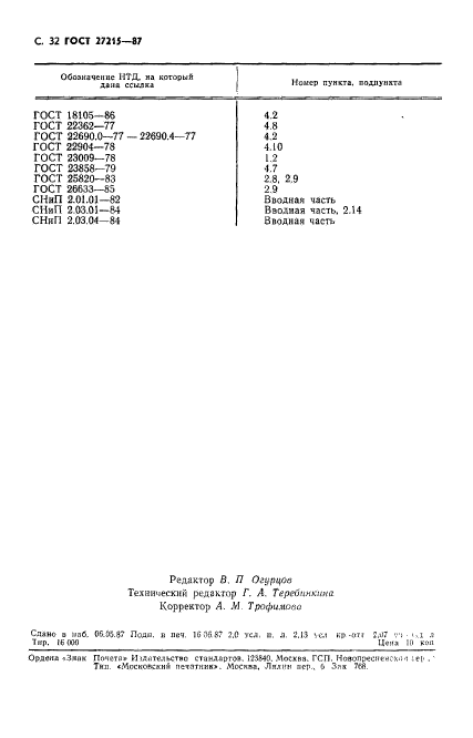 ГОСТ 27215-87,  33.