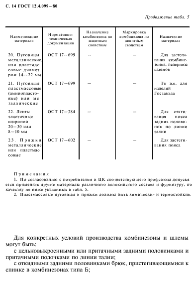 ГОСТ 12.4.099-80,  15.