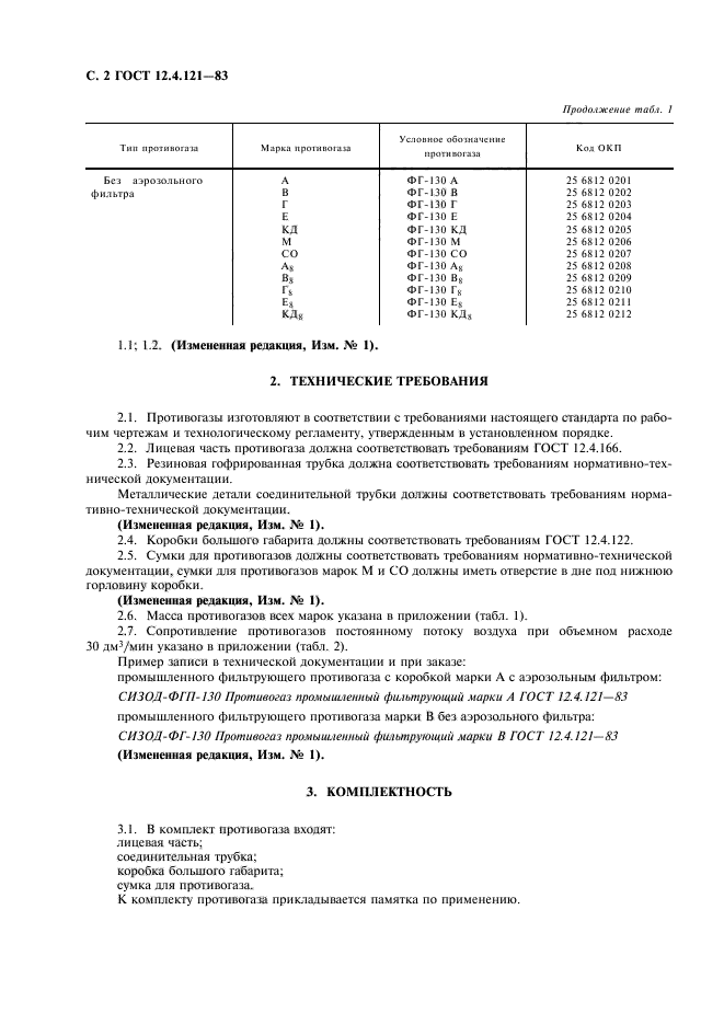 ГОСТ 12.4.121-83,  3.