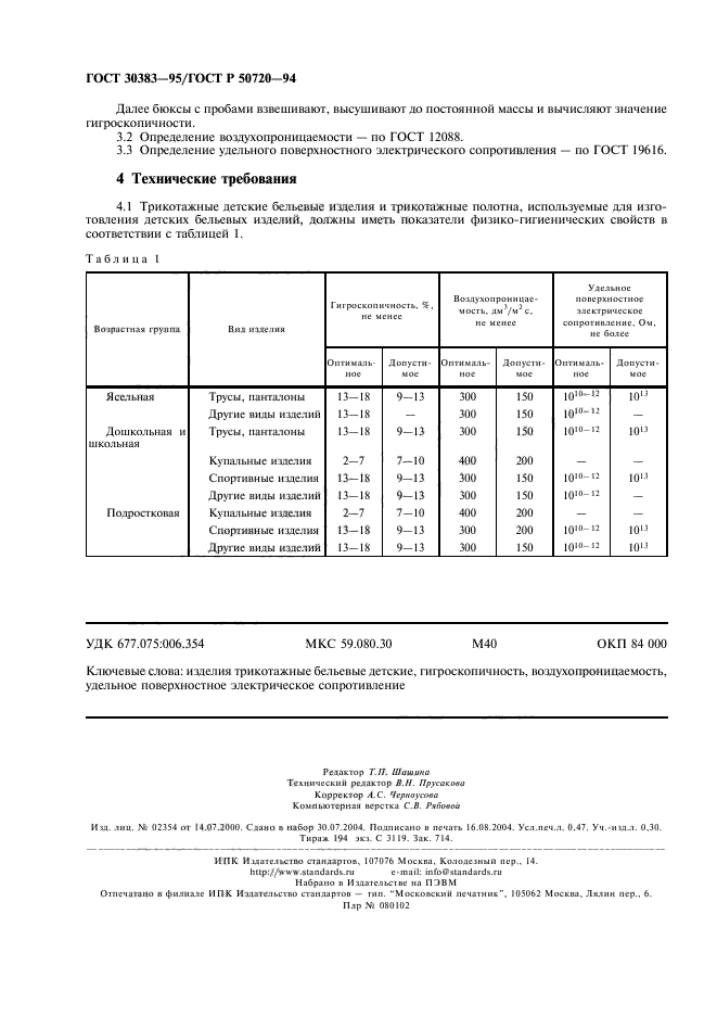 ГОСТ 30383-95,  4.