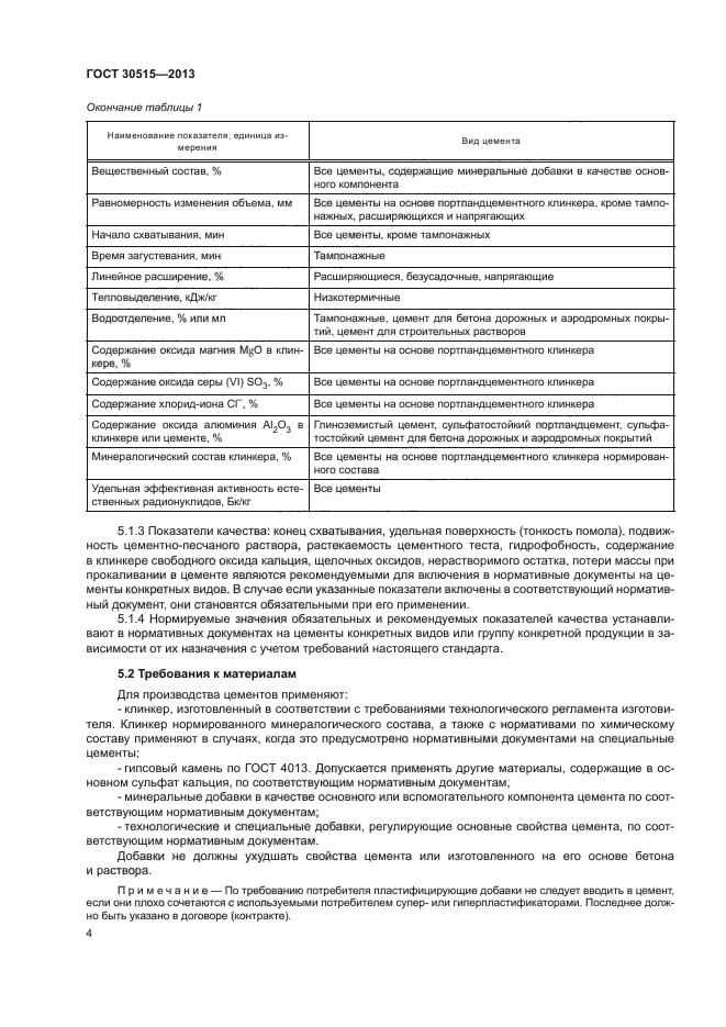 ГОСТ 30515-2013,  7.