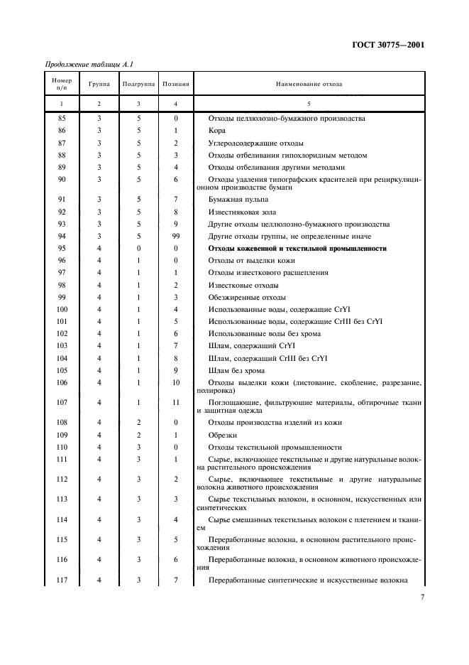 ГОСТ 30775-2001,  11.