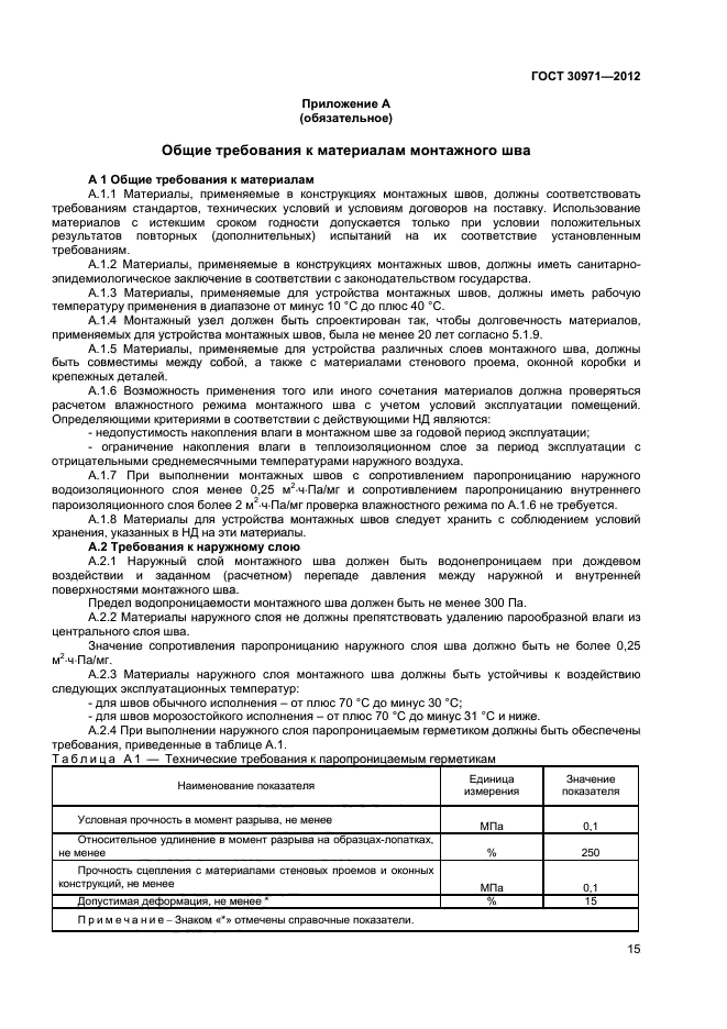 ГОСТ 30971-2012,  19.