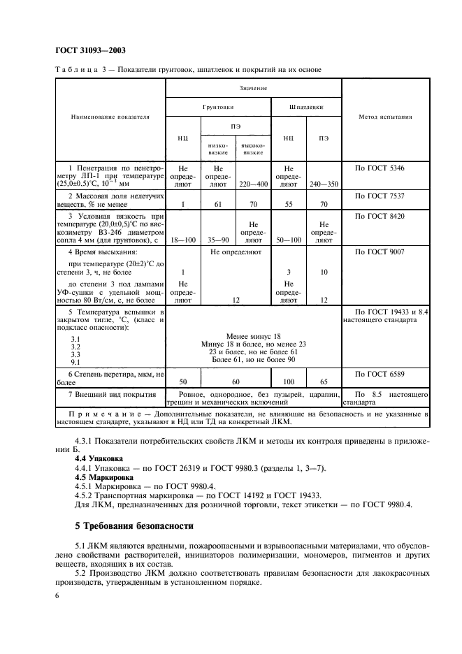 ГОСТ 31093-2003,  8.