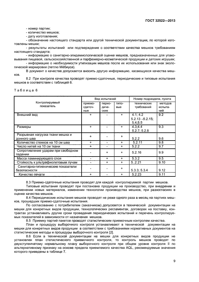 ГОСТ 32522-2013,  11.