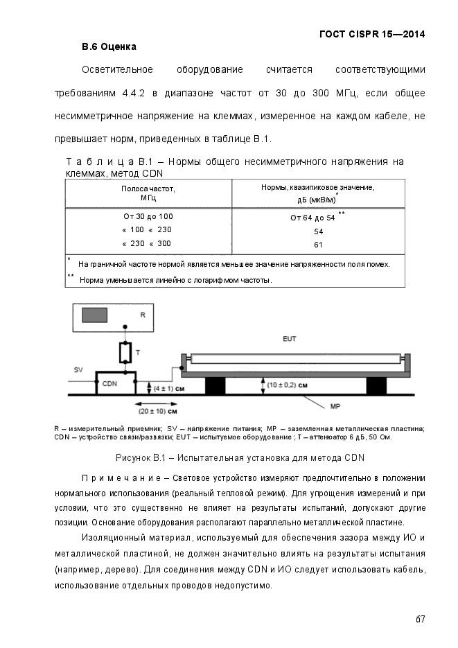 ГОСТ CISPR 15-2014,  74.