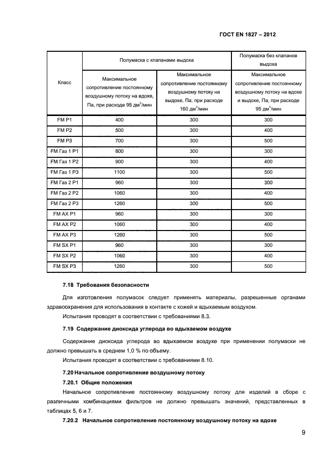 ГОСТ EN 1827-2012,  12.