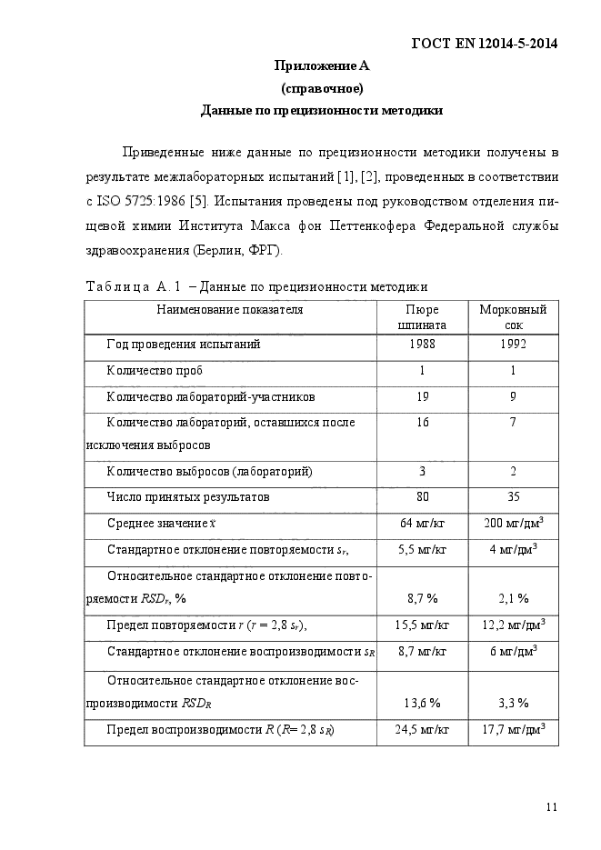 ГОСТ EN 12014-5-2014,  15.