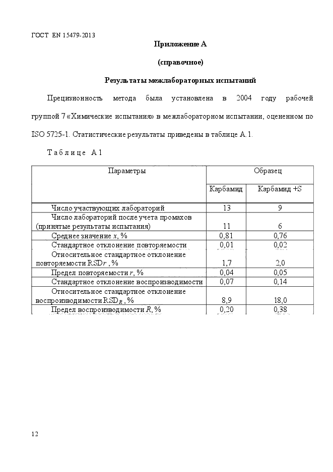 ГОСТ EN 15479-2013,  16.