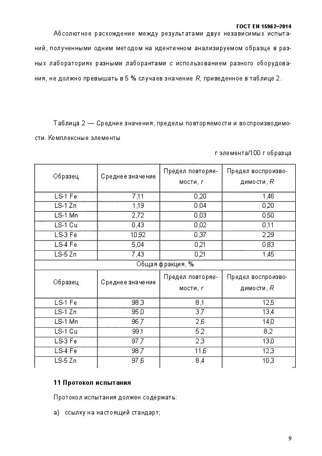 ГОСТ EN 15962-2014,  14.