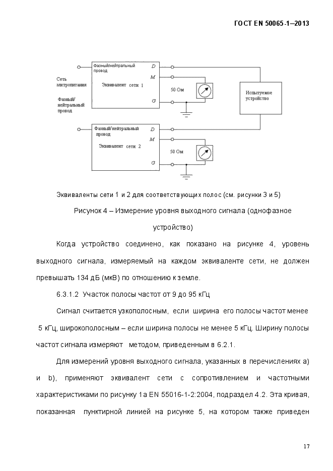 ГОСТ EN 50065-1-2013,  22.