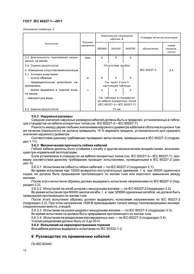 ГОСТ IEC 60227-1-2011,  16.