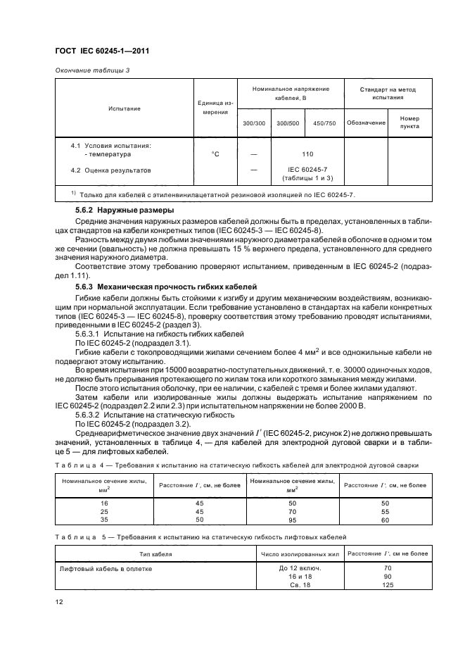 ГОСТ IEC 60245-1-2011,  15.